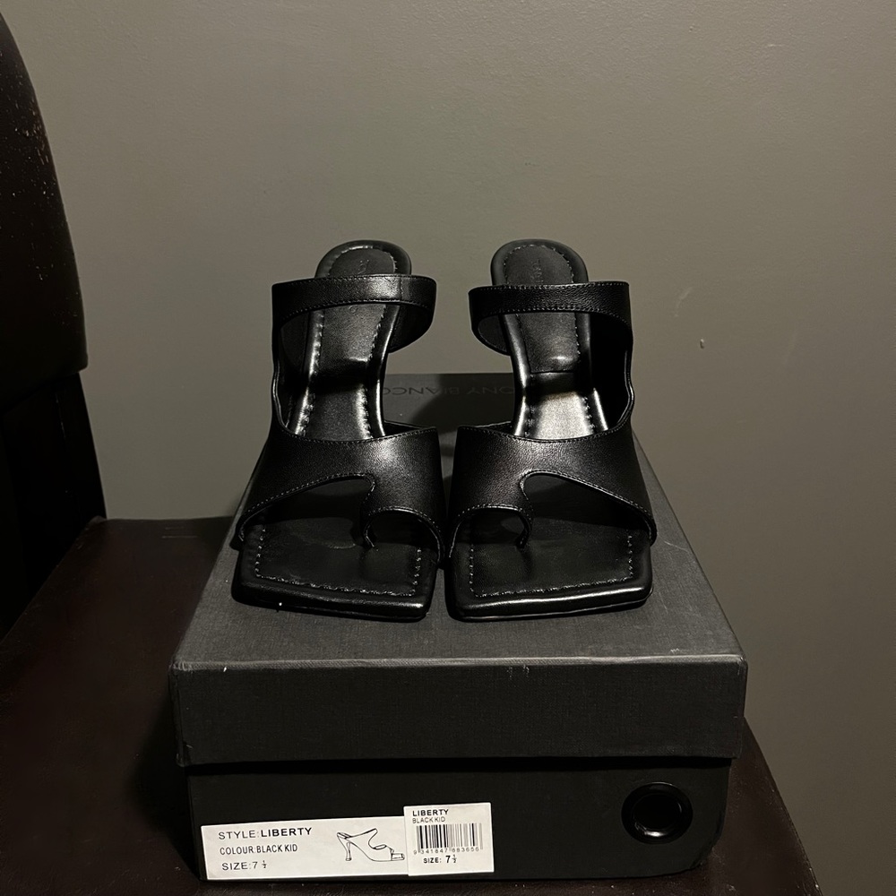 Tony Bianco Black, Leather Heels 🖤🕷️